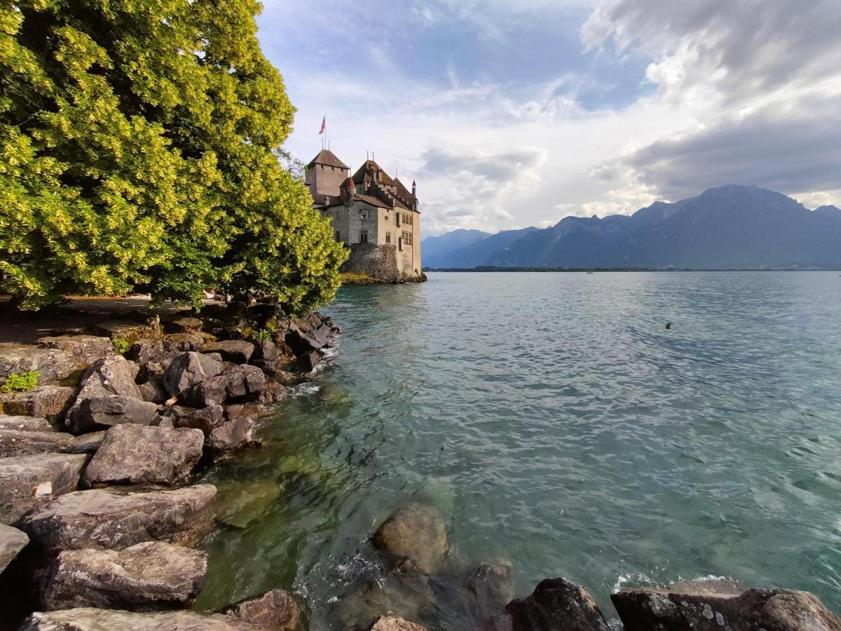Castle View Aparthotel Veytaux ภายนอก รูปภาพ